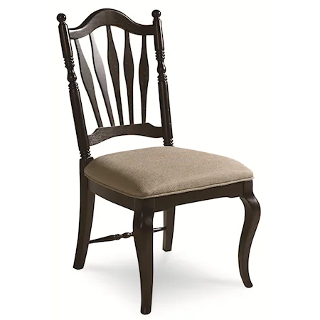 Sheaf Back Side Chair with Upholstered Seat